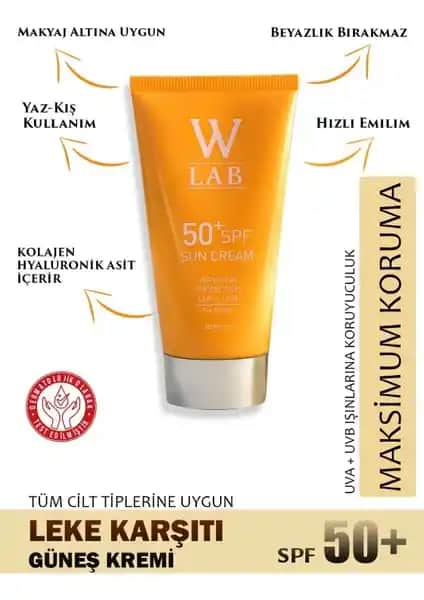 W-Lab Güneş Kremi 50+SPF: Yüksek Koruma ve Cilt Sağlığı İçin Güvenilir Seçenek