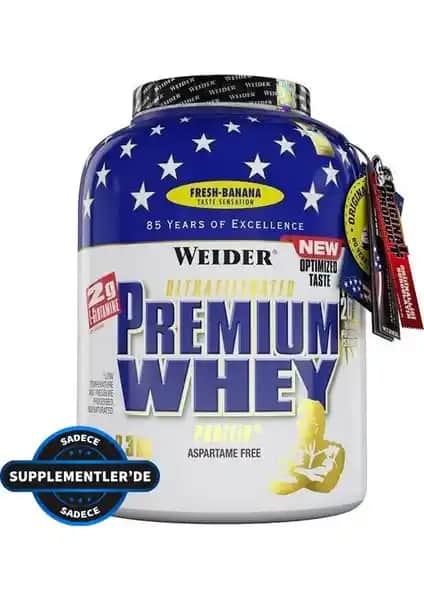 Weider Premium Whey Protein Tozu 2300 Gr Muz Aroması Sporcu ve Fitness Tutkunları İçin