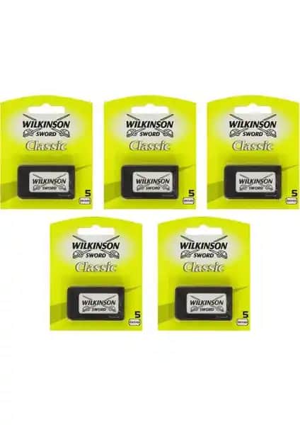 Wilkinson Sword Klasik 5'li Yaprak Tıraş Bıçağı Yedeği - Kalite ve Güvenin Sembolü