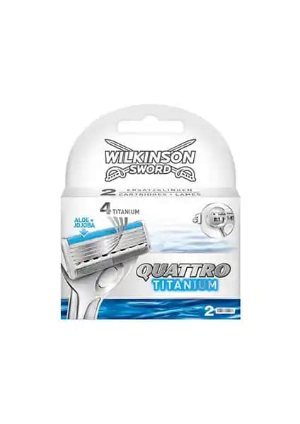 Wilkinson Sword Quattro Titanium Sensitive Yedek Kartuşlar - Yüksek Kalite ve Konforlu Tıraş Deneyimi