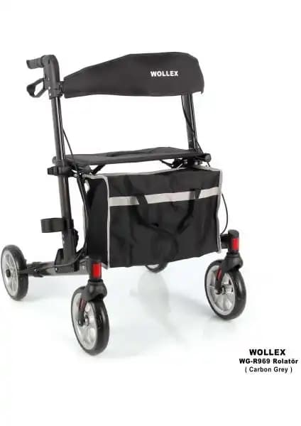 Wollex WG-R969 Alüminyum Tekerlekli Rollator: Hafif ve Ayarlanabilir Tasarım