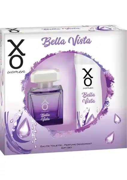 XO Bella Vista Kadın Parfüm Seti Zarif ve Kalıcı Kokusu ile Günlük Kullanım İçin Uygun