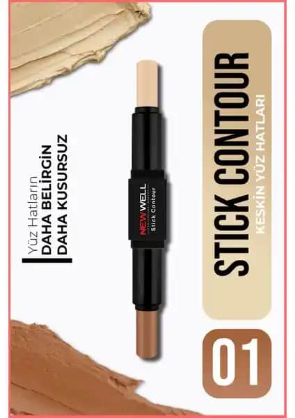 Yeni Nesil Kontür Kalemi: New Well Stick Contour No 01 ile Doğal ve Keskin Yüz Hatları