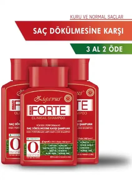 Zigavus Forte Ultra Clinical Yağlı Saçlar İçin Dökülme Karşıtı Güçlendirici Şampuan