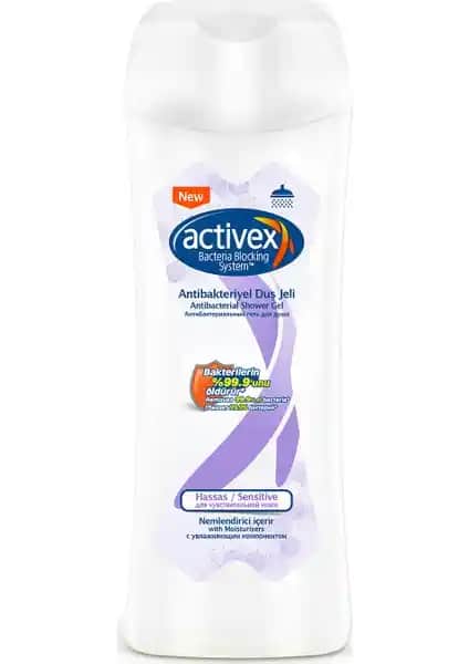 Activex Hassas Antibakteriyel Duş Jeli 450 ml: Temizlik ve Nemlendirme Bir Arada