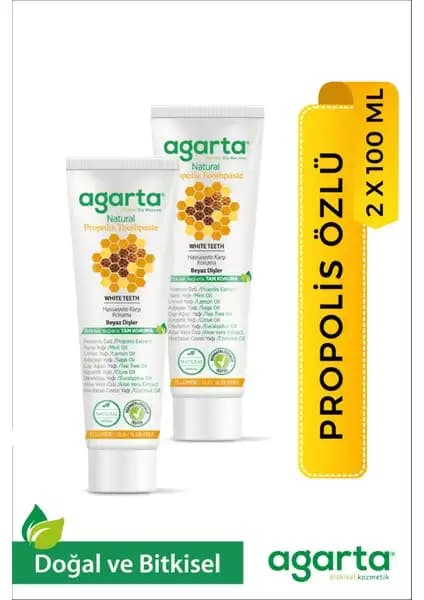 Agarta Florürsüz Propolis Diş Macunu ile Doğal ve Güvenilir Ağız Bakımı Çözümü 75-90 karakter