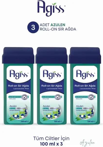 Agiss S Roll-On Sir Ağda 100 ml Azulen ile Güvenli ve Etkili Tüy Alma Çözümü