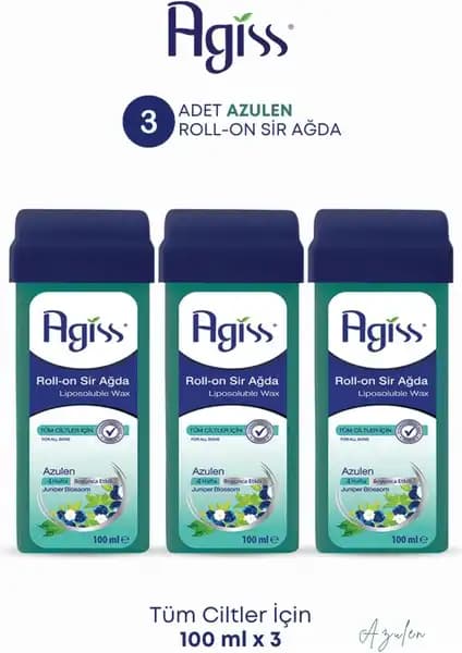 Agiss S Roll-On Sir Ağda 100 ml Azulen ile Güvenli ve Etkili Tüy Alma Çözümü