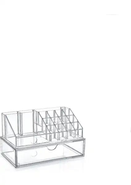 Ahir Ticaret Tek Çekmeceli Kozmetik Organizer AK-611 Şık ve Fonksiyonel Saklama Çözümü