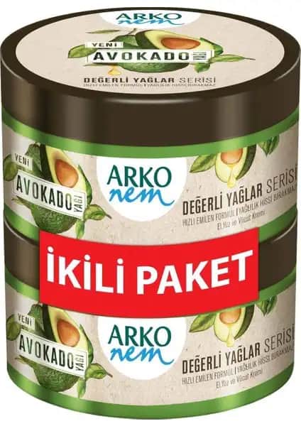 Arko Nem Avokado Kremi: Doğal İçeriklerle Cilt Sağlığını Destekleyen Nemlendirici