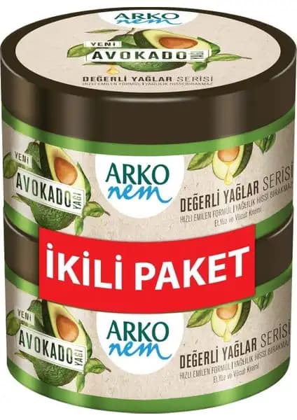 Arko Nem Avokado Kremi: Doğal İçeriklerle Cilt Sağlığını Destekleyen Nemlendirici