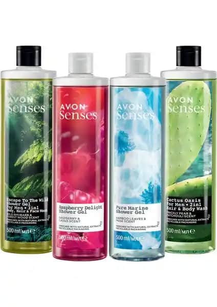 Avon Senses Duş Jeli Paketi Doğal Aromalar ve Ferahlatıcı Temizlik Deneyimi