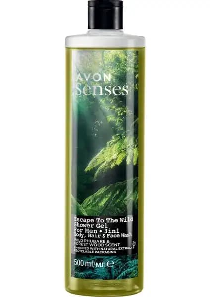 Avon Senses Escape To The Wild Erkek Duş Jeli Doğadan İlham Alan Ferahlatıcı Kokusu