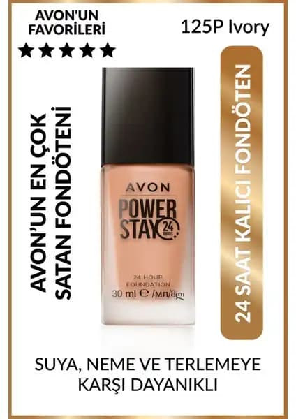 Avon True Power Stay Fondöten: 24 Saat Kalıcı, Suya Dayanıklı ve Doğal Görünüm Sağlayan Makyaj Ürünü