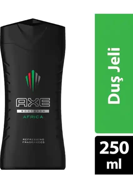 Axe Duş Jeli Africa 250 ml Erkekler İçin Enerjik ve Canlı Koku Sunan Temizlik Ürünü