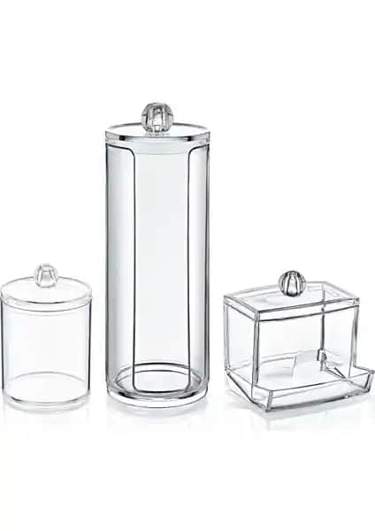 Balsa Blackstone 3'lü Disk Makyaj Organizer Seti ile Pratik ve Düzenli Makyaj Alanı Oluşturma