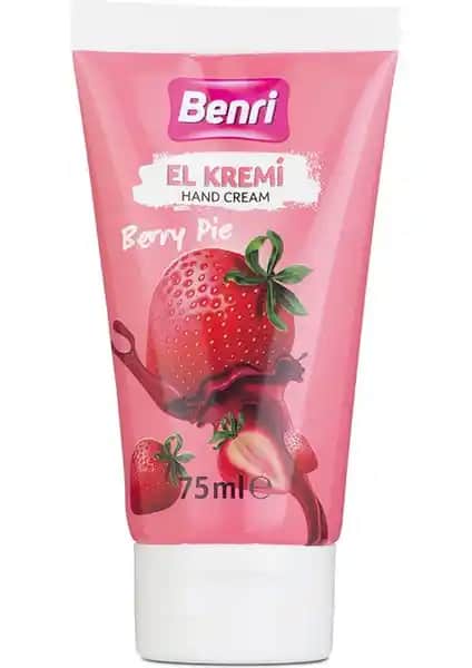Benri Berry Pie El Kremi: Günlük Kullanım İçin Ferahlatıcı ve Nemlendirici El Bakım Kremi