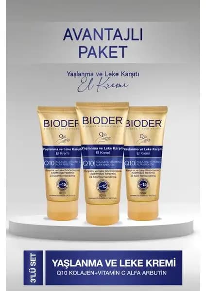Bioder Yaşlanma ve Leke Karşıtı El Kremi: Gelişmiş Formülasyon ve Günlük Koruma