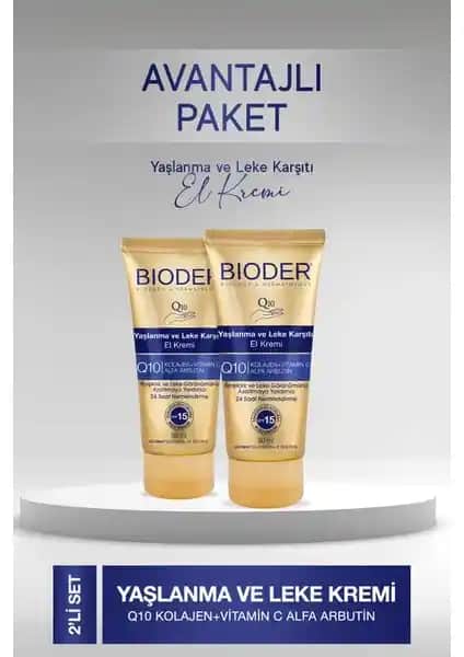 Bioder Yaşlanma ve Leke Karşıtı El Kremi: Güçlü İçeriğiyle Cilt Sağlığınızı Koruyun