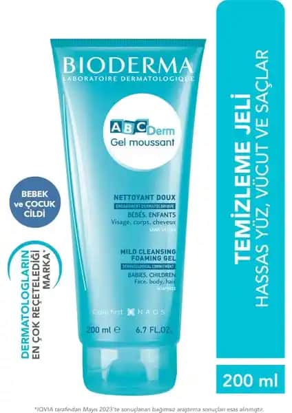 Bioderma ABCDerm Bebek ve Çocuk Şampuanı: Hassas Ciltler İçin Güvenli Temizlik Çözümü