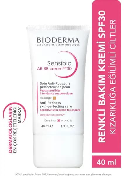 Bioderma Sensibio AR BB Krem Hassas Ciltler İçin Yatıştırıcı ve Koruyucu Bakım Ürünü