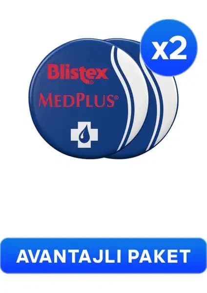 Blistex Kuruyan ve Çatlayan Dudaklar İçin Yoğun Bakım Ürünü 2'li Paket 7 ml