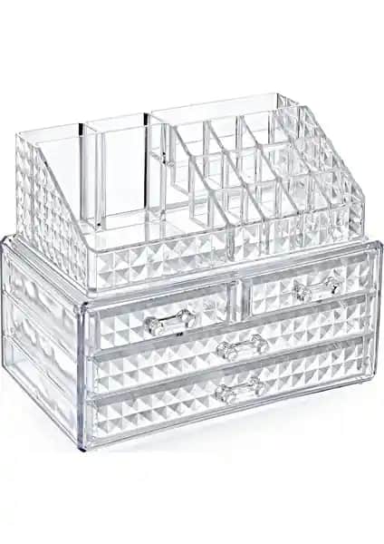 Box Up Diamond Klasik Organizerli 4'lü Çekmece Seti ile Pratik ve Şık Saklama Çözümleri