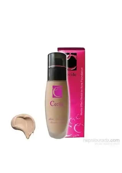 Cecile Resist to Acne Foundation 02: Akneye Eğilimli ve Yağlı Ciltler İçin Mat ve Kapatıcı Fondöten