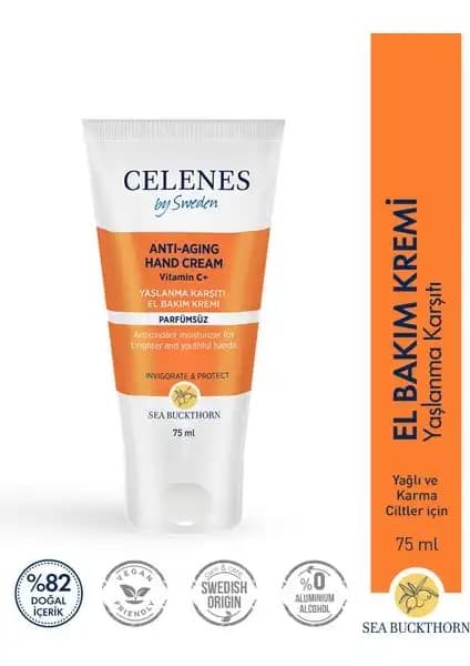 Celenes By Sweden Oblepikha El Bakım Kremi: Doğal ve Hassas Ciltler İçin Etkili Çözüm
