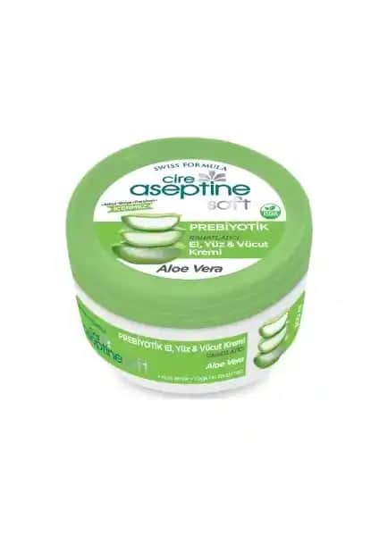 Cire Aseptine Soft Aloe Vera Prebiyotik Nemlendirici Bakım Kremi 30 ml doğal ve etkili cilt bakımı için uygun