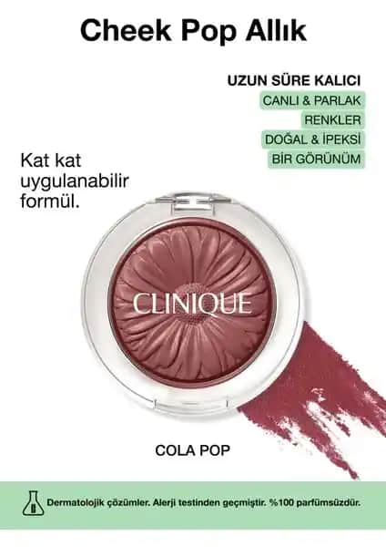 Clinique Cheek Pop Allık Cola Pop: Doğal ve Kalıcı Yanak Renkleri İçin Uygun Seçenek