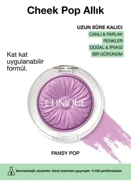 Clinique Cheek Pop Allık Pansy Pop: Doğal ve İpeksi Görünüm İçin Mükemmel Seçenek