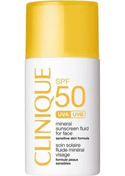 Clinique Mineral Sunscreen Yüz Güneş Kremi SPF 50 Hassas Ciltler İçin Güçlü ve Hafif Koruma