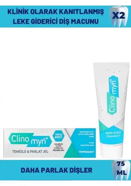 Clinomyn Fresh Temizleme ve Parlatma Diş Macunu ile Güçlü ve Parlak Gülüşler İçin Güçlü Çözüm
