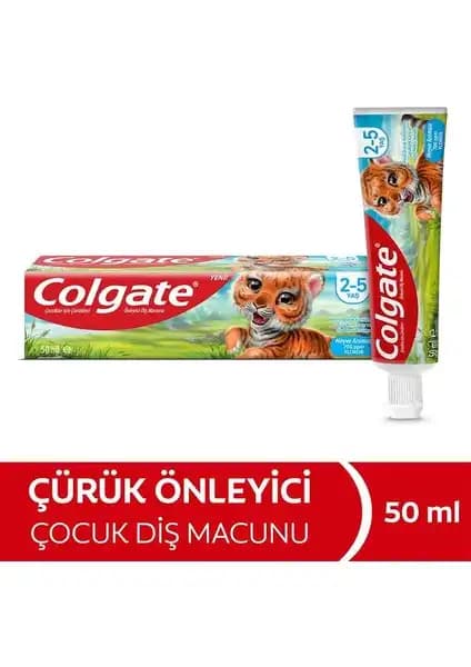 Colgate Çocuk Diş Macunu 50 ml – Güvenli ve Hassas Dişler İçin Uygun Ürün