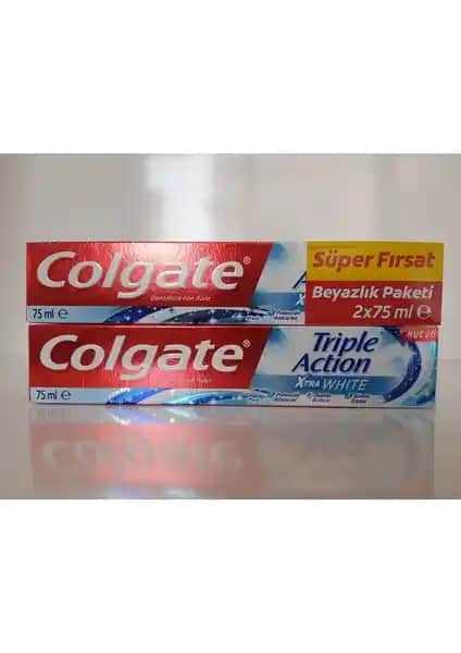 Colgate Triple Acton Extra Beyazlık Paketi ile Güçlü ve Sağlıklı Dişler için Etkili Çözüm