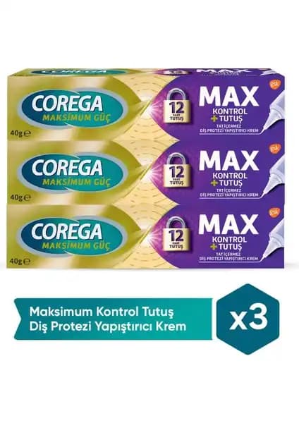 Corega Maksimum Kontrol Yapışıtırıcı Krem ile Gün Boyu Güvenli ve Konforlu Protez Kullanımı