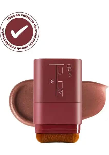 De Tulum Brillonz Face Stick 50 SPF ile doğal parlaklık ve yüksek güneş koruması