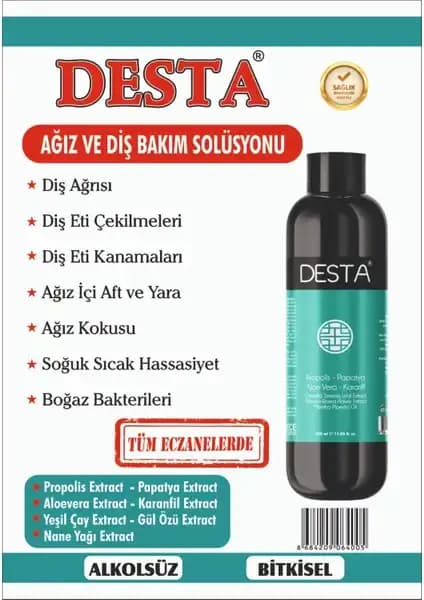 Desta Ağız ve Diş Bakım Solüsyonu: Güçlü ve Sağlıklı Bir Gülüş İçin Etkili Çözüm