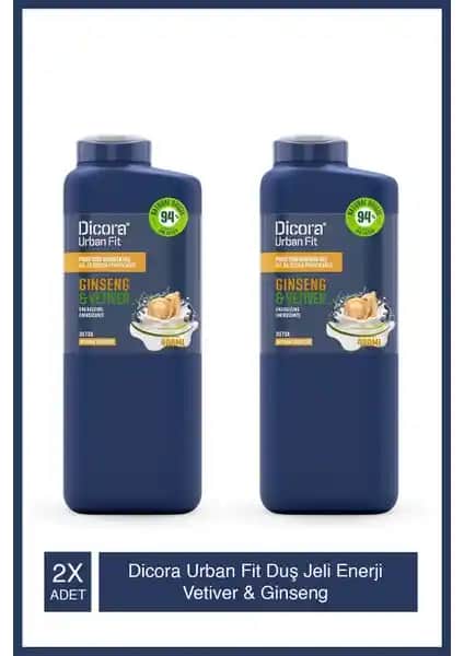 Dicora Urban Fit Enerji Vetiver Ginseng Duş Jeli: Doğal ve Ferahlatıcı Temizlik Deneyimi