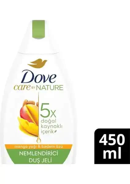 Dove Nemlendirici Duş Jeli Mango Yağı ve Badem Özü: Doğal ve Besleyici Temizlik Çözümü