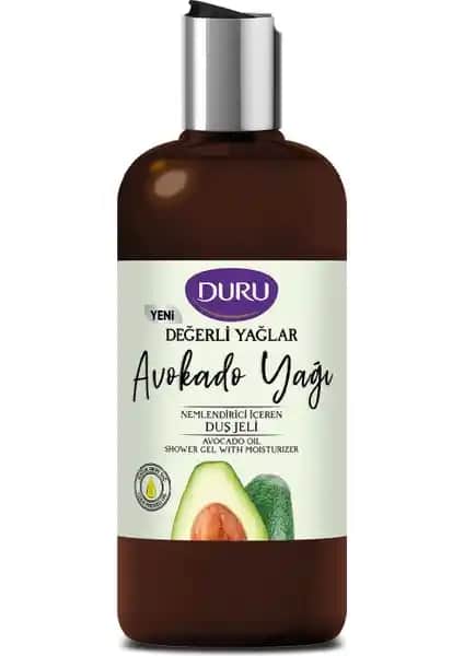 Duru Değerli Yağlar Nemlendirici Avokado Yağı Duş Jeli 500 ml - Doğal ve Hassas Ciltler İçin