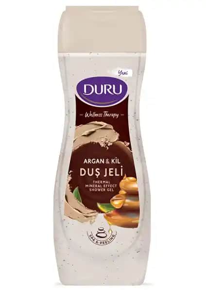 Duru Duş Jeli Wellness Therapy Argan ve Kil ile Doğal Spa Deneyimi ve Cilt Bakımı