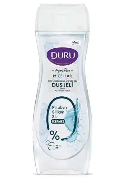 Duru Hydro Pure Micellar Duş Jeli Hassas Ciltler İçin Güvenli ve Etkili Temizlik Ürünü
