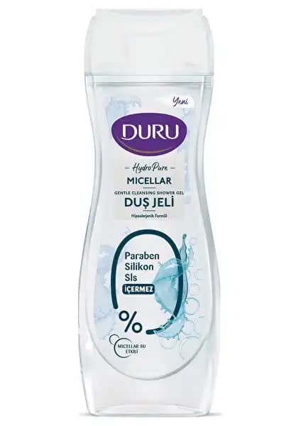 Duru Hydro Pure Micellar Duş Jeli Hassas Ciltler İçin Güvenli ve Etkili Temizlik Ürünü