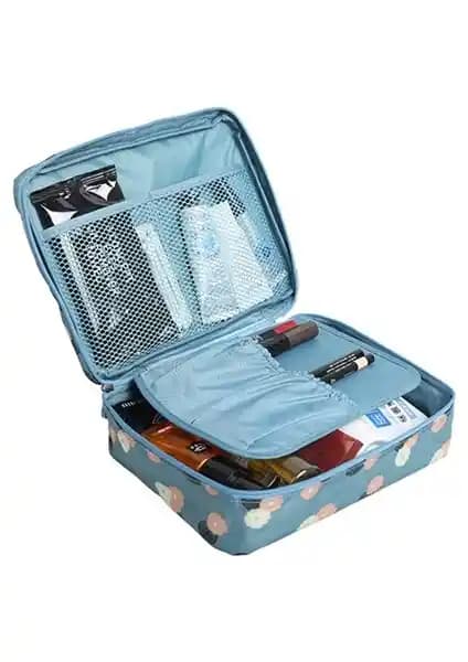 Ecoform Su Geçirmez Kozmetik Organizer Çantası Mint Renkli ve Dayanıklı Tasarım