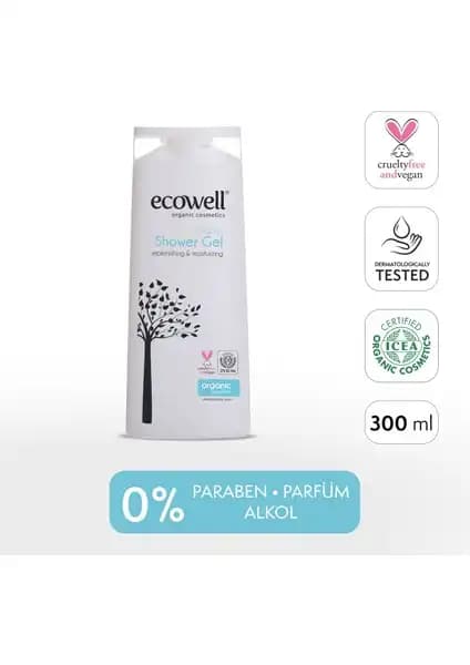 Ecowell Duş Jeli: Organik ve Vegan Sertifikalı Doğal Temizlik Ürünü