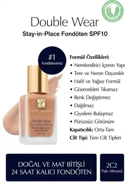 Estée Lauder Double Wear Stay-in-Place Fondöten ile Gün Boyu Kusursuz Makyaj Deneyimi