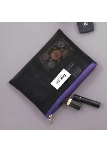 Evocase Siyah Makyaj Çantası Seti Şıklık ve Fonksiyonellik Bir Arada