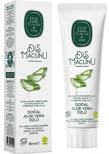 Eyüp Sabri Tuncer Doğal Aloe Vera Özlü Diş Macunu: Sağlıklı ve Beyaz Gülümseme İçin Doğal Çözüm